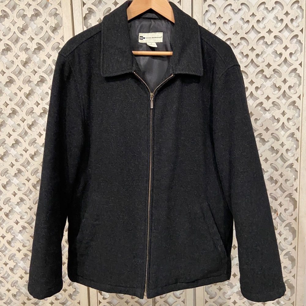 Wilke-Rodriguez Wool Cashmere Zip Jacket – Men’s S Charcoal